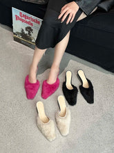 LBSFY  -  Round Toe Women Slides Slippers Casual Mules Shoes Black Beige Rose Thin Low Heels Party Dress Shoes Outside Slides Slippers